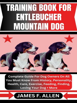 cover image of TRAINING BOOK FOR ENTLEBUCHER MOUNTAIN DOG